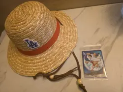 2026 PRESALE ONE PIECE LOS ANGELES DODGERS MONKEY D LUFFY CARD & HAT 7/2/26 - Image 1