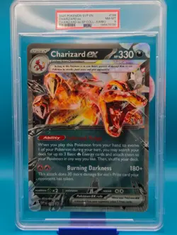 PSA 8 - 2025 POKEMON SVP EN-SV BLACK STAR PROMO 196 CHARIZARD EX-JUMBO CARD - Image 1