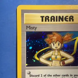 Pokemon WOTC Misty 18/132 1st Edition Holo Trainer Card Gym Heroes NM/LP - Image 2