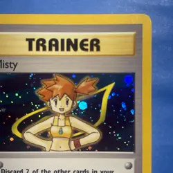 Pokemon WOTC Misty 18/132 1st Edition Holo Trainer Card Gym Heroes NM/LP - Image 3