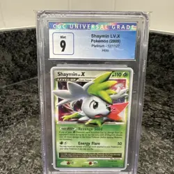 Pokemon Shaymin LV.X 110 HP Rare Holo 127/127 Platinum PSA 9 Level Up Card - Image 1