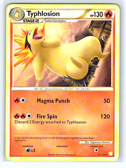 Typhlosion 32/123 Heartgold & Soulsilver MP Pokemon Card - Image 1