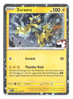 Pokemon Zeraora Destined Rivals 078/182 Prize Pack Series 9 Holo - Image 1