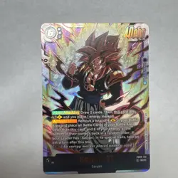 Bandai Dragon Ball Super Card Game Gogeta GT FB09-123 SCR Secret Rare Foil - Image 1