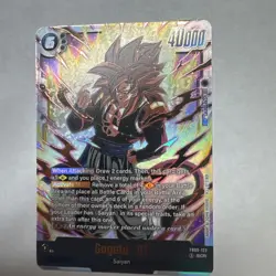 Bandai Dragon Ball Super Card Game Gogeta GT FB09-123 SCR Secret Rare Foil - Image 2