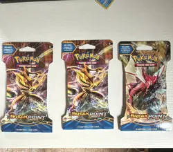 Pokemon BREAKpoint Booster Pack Lot of 3 - 10 Cards Each, English (2016) - Image 1