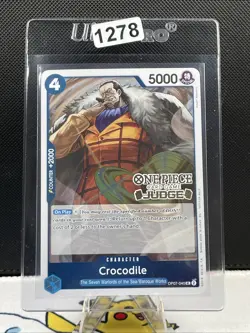 Crocodile Tournament Promo Pack Foil Stamped Judge Card Vol. 6 One Piece (1278) - Image 1