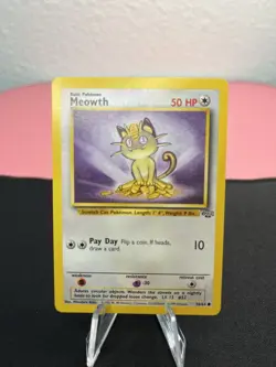 Meowth 56/64 Pokemon Jungle - Vintage Trading Card - Image 1