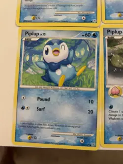 Lot of 8 Vintage Piplup Pokemon Cards 2007-2009 (8 cards total) - Image 2