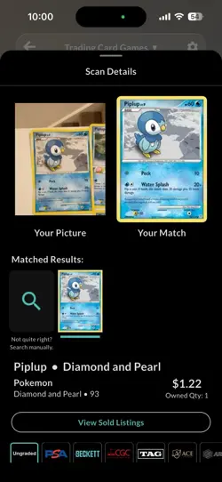 Lot of 8 Vintage Piplup Pokemon Cards 2007-2009 (8 cards total) - Image 5
