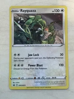 Pokemon TCG Rayquaza SWSH029 Sword & Shield Black Star Promo Holo NM - Image 1