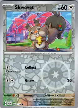 Skwovet 131/159 Common Journey Together Pokemon Reverse Holo Near Mint - Image 1