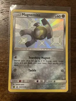 Pokemon TCG Magnemite SV27/SV94 Hidden Fates Shiny Vault Rare Holo NM - Image 1