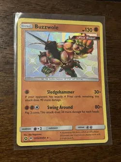 Pokemon TCG Buzzwole Holo Hidden Fates: Shiny Vault SV24/SV94 Holo Rare NM - Image 1