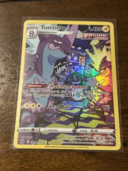 Toxtricity GG09/GG70 Holo Crown Zenith Galarian Gallery Pokemon NM - Image 1