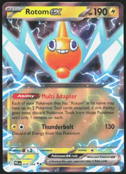 Rotom ex 029 Phantasmal Flames - Holo Pokemon NM/M (Double Rare) - Image 1