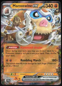 Mamoswine ex 079 Journey Together - Holo Pokemon NM/M (Double Rare) - Image 1