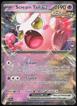 Scream Tail ex 094 Twilight Masquerade - Holo Pokemon NM/M (Double Rare) - Image 1
