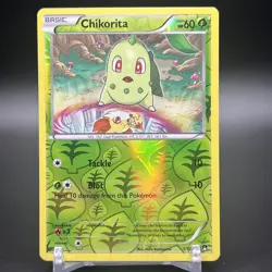 Pokemon Chikorita Reverse Holo Common XY - BREAKpoint 1/122 - Image 1