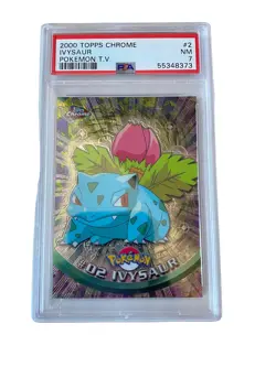Pokemon Ivysaur 2000 Topps Chrome PSA 7 NM Near Mint - Image 1