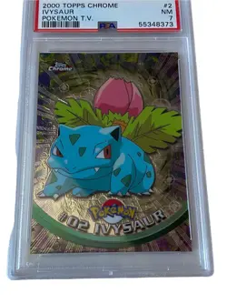 Pokemon Ivysaur 2000 Topps Chrome PSA 7 NM Near Mint - Image 2