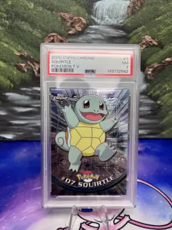 2000 Topps Chrome Squirtle #7 PSA 7 Pokemon T.V. - Image 1