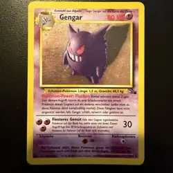Wizards of the Coast Gengar Fossil Holo Rare 5/62 80 HP German 2000 - Image 1