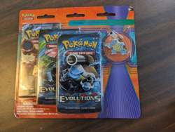 Pokemon TCG XY Steam Siege/Evolutions 3 Pack with Mega Blastoise Pin - Image 1