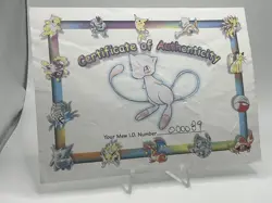Mew Certificate of Authenticity ID #000089 Pokemon Mew ID - Image 1