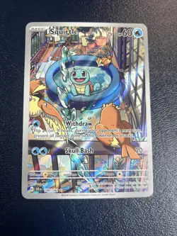 Squirtle (Full Art) 148/142 Stellar Crown Holo - Pokemon Card NM - Image 1