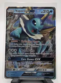 Pokemon TCG Vaporeon GX SM172 Sun & Moon Promo Holo English 210 HP - Image 1
