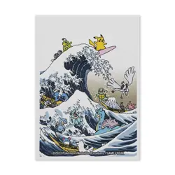 Great Wave Pikachu & Friends Pokemon Center 65 Ct Sleeves New Sealed - Image 1