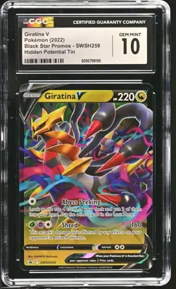 2022 Pokemon Giratina V SWSH259 Black Star Promo Sword & Shield CGC 10 Gem Mint - Image 1