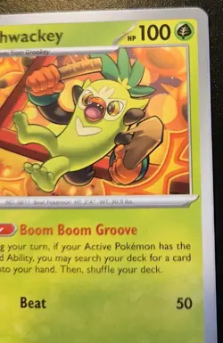Thwackey 015/167 Common Scarlet & Violet: Twilight Masquerade Pokemon TCG - Image 3