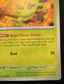 Thwackey 015/167 Common Scarlet & Violet: Twilight Masquerade Pokemon TCG - Image 5