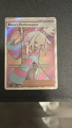 Pokemon TCG Roxie's Performance 112/086 Chaos Rising Full Art Holo NM - Image 2