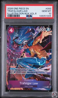 Trafalgar Law 093 Illustration Box Vol.6 One Piece Promos One Piece PSA 10 - Image 1