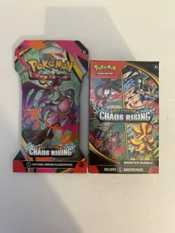 1 Pokemon Mega Evolution Chaos Rising Booster Bundle Box and 1 Booster Pack - Image 1
