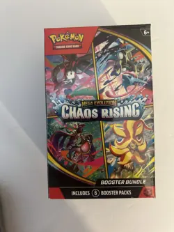 1 Pokemon Mega Evolution Chaos Rising Booster Bundle Box and 1 Booster Pack - Image 2