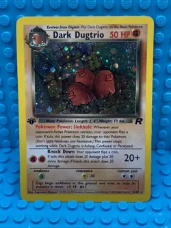 Pokemon TCG Dark Dugtrio 1st Edition Team Rocket MP - Image 1