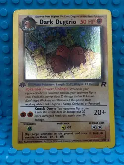 Pokemon TCG Dark Dugtrio 1st Edition Team Rocket MP - Image 3