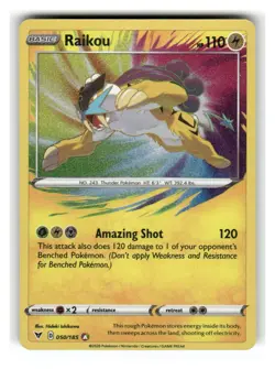Raikou 050/185 Amazing Rare Vivid Voltage Pokemon Holo Near Mint - Image 1