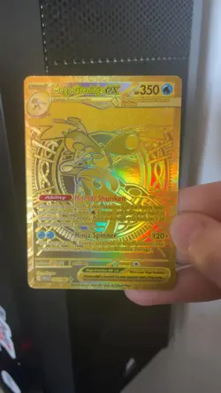 Mega Greninja ex 122/086 Mega Hyper Rare Gold Chaos Rising Pokemon TCG - Image 1