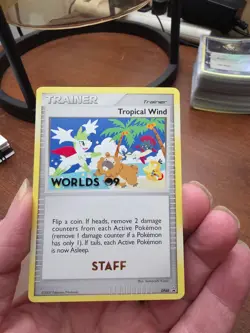 Pokemon World Championships 2009 Staff Stamped Tropical Wind black star DP48 - Image 1