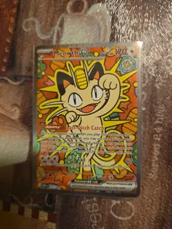Meowth ex 121/088 ENGLISH Special Illustration Rare - Perfect Order SIR Pokemon! - Image 1