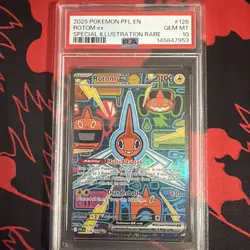 2025 Pokemon Phantasmal Flames Rotom ex Special Illustration PSA 10 #126/094 - Image 1