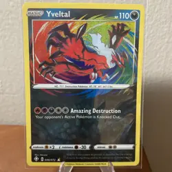 Yveltal Holo Amazing Rare 046/072 Shining Fates Pokemon TCG English Basic HP 110 - Image 3