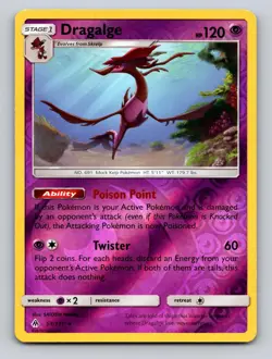 Dragalge 53/131 Rare Forbidden Light Pokemon Reverse Holo NM - Image 1