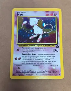 Mew #9 Pokemon TCG 2000 Movie Promo Holo Foil LP - Image 1