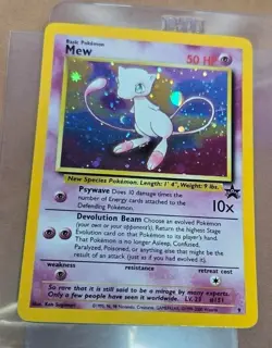 Mew #9 Pokemon TCG 2000 Movie Promo Holo Foil LP - Image 2